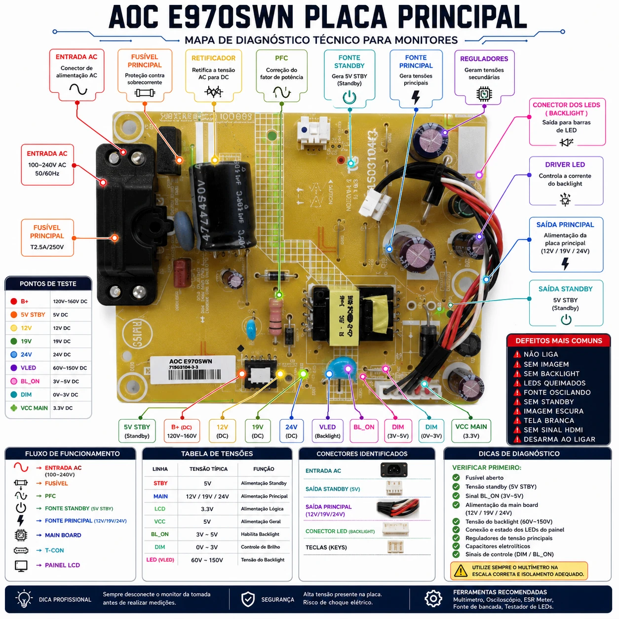 Esquema Monitor AOC 1